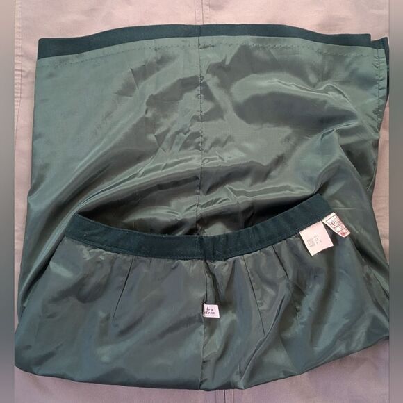 Pendleton Petite Bistro Green Virgin Wool Skirt 12 Vintage 80s Whimsigoth - Picture 9 of 9